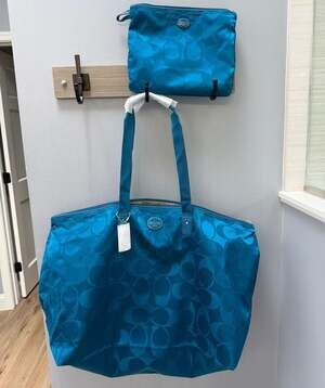 Coach Getaway Signature C Packable Travel Tote Bag F77316 NWT